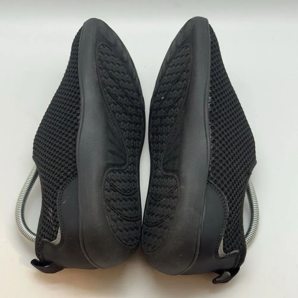 Scurtain Neuropathy Diabetic Shoe Women 9.5 Black Wide Toe Box Barefoot Walking